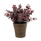 Faux eucalyptus in pot